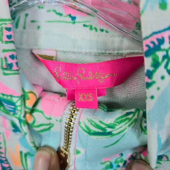 NWT LILLY PULITZER Half-Zip UPF 50+ Skipper Popover Palm Beach Size XXS - Picture 6 of 16